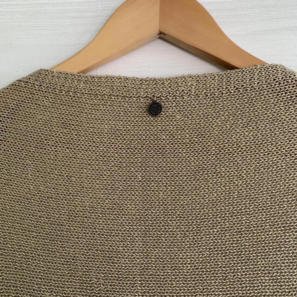 Soft Surroundings - Tan soft knit convertible shrug shawl wrap, S/M - Picture 4 of 5